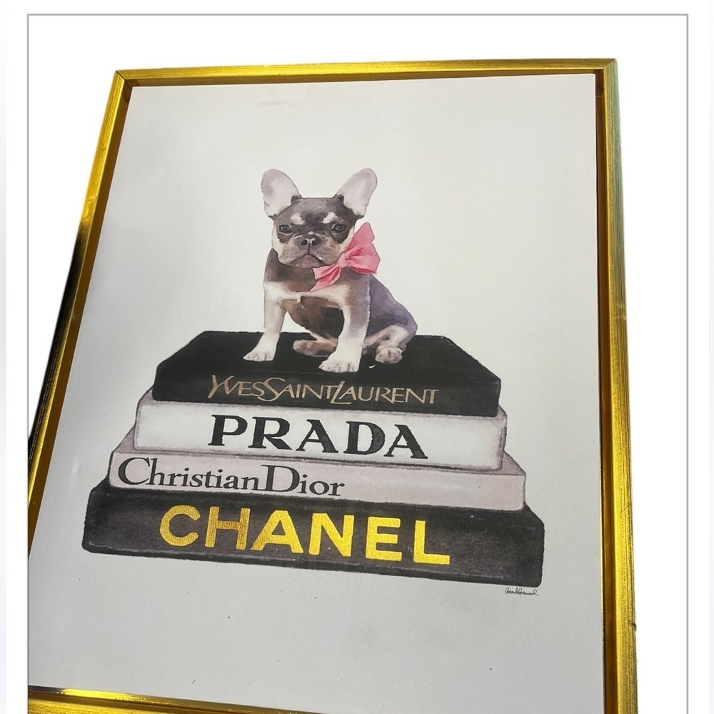 Stupell Industries French Bulldog Pet Fashion Apparel Bookstack Amanda Greenwood - Picture 6 of 7